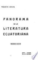 Panorama de la literatura ecuatoriana