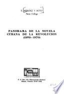 Panorama de la novela cubana de la revolución, 1959-1970