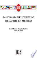 Libro Panorama del derecho de autor en México