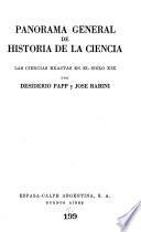 Panorama general de historia de la ciencia: Las ciencias exactas en el siglo XIX