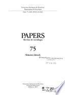 Papers; revista de sociología