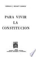 Para vivir la constitución