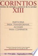Participar para transformar. Acoger para compartir