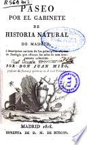Paseo por el Gabinete de Historia Natural de Madrid