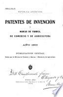 Patentes de invención concedidas, denegadas, desistidas y transferidas