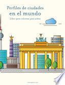 Perfiles de ciudades en el mundo libro para colorear para niños 1