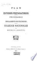 Plan de estudios preparatorios