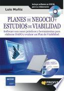 PLANES DE NEGOCIO Y ESTUDIOS DE VIABILIDAD