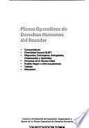 Planes operativos de derechos humanos del Ecuador