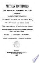 Pláticas doctrinales para todos los domingos del año