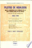 Pleitos de hidalguía que se conservan en el Archivo de la Real Chancillería de Valladolid: Ebro-Fernandez