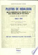 Pleitos de hidalguía que se conservan en el Archivo de la Real Chancillería de Valladolid
