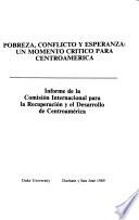 Pobreza, conflicto y esperanza