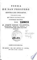 Poema de San Prospero contra los ingratos