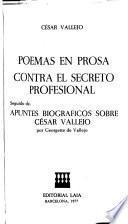 Poemas en prosa. Contra el secreto profesional