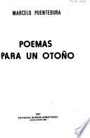 Poemas para un otoño