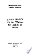 Poesía erótica en la España del siglo XX