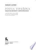 Poesía Española, Ensayo de Met́odos Y Liḿites Estiliśticos: Garcilaso, Fray Luis de León, San Juan de la Cruz, Góngora, Lope de Vega, Quevedo