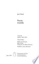 Poesía reunida: España 1985-1993