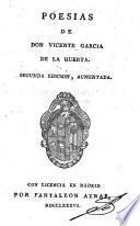 Poesias de Don Vincente Garcia de la Huerta