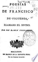 Poesías de Francisco de Figueroa, llamado El Divino