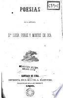 Poesias de la señorita D Luisa Pérez y Montes De Oca
