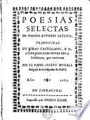 Poesias selectas de varios autores latinos