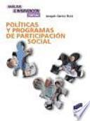 Políticas y programas de participación social