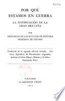 Por qué estamos en guerra la justicicacion de la Gran Bretana