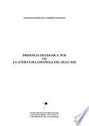 Presencia de Edgar A. Poe en la literatura española del siglo XIX