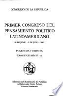 Primer Congreso del Pensamiento Político Latinoamericano: Ponencias y debates (9 v.)