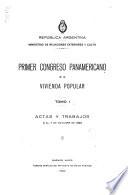 Primer Congreso panamericano de la vivienda popular ...: Trabajos