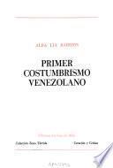 Primer costumbrismo venezolano