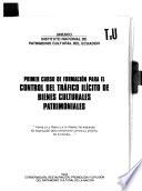Primer curso de formación para el control del tráfico ilícito de bienes culturales patrimoniales