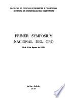 Primer Symposium Nacional del Oro