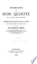 Primoros del Don Quixote en el concepto médico-paicoïógico