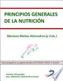 Principios generales de la nutrición