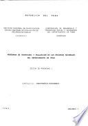 Programa de inventario y evaluación de los recursos naturales del departamento de Puno, sector de prioridad I