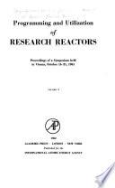 Programming and Utilization of Research Reactors