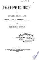 Prolegómenos del derecho