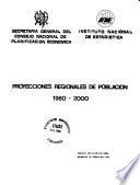Proyecciones regionales de población, 1980-2000