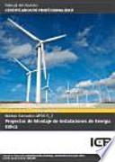 Proyectos de montaje de instalaciones de energía eólica