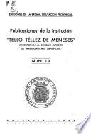 Publicaciones de la institución Tello Téllez de Meneses