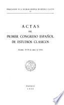 Publicaciones de la Sociedad Española de Estudios Clásicos