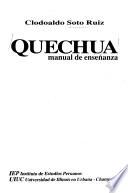 Quechua, manual de enseñanza
