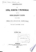Recopilación de leyes, decretos y providencias de los poderes legislative y ejecutivo de las union