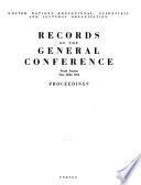 Records of the General Conference of the United Nations Educational, Scientific and Cultural Organization