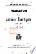 Redactor de la Asamblea Constituyente del año 1826