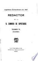 Redactor de la H. Cámara de Diputados (Sesiones reservadas).