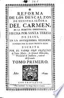 Reforma de los descalzos de nuestra señora del Carmen